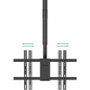 Tooq Soporte de Techo para 2 Pantallas 43-86 pulgadas Negro